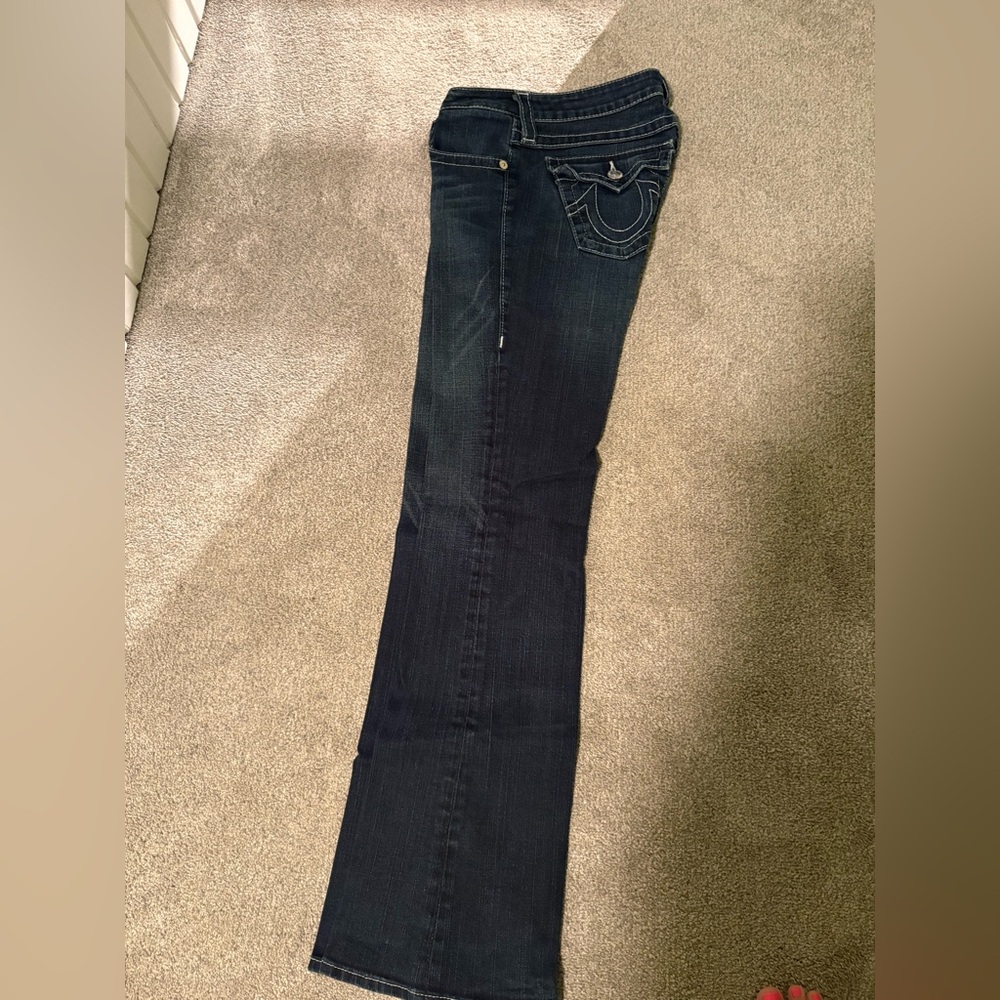 True Religion Women's Deep Blue Boot Cut Jeans size 27